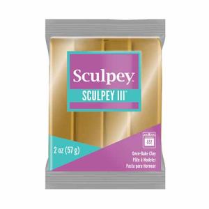 Sculpey III Oven-Bake Clay (2oz bar) - Jewelry Gold